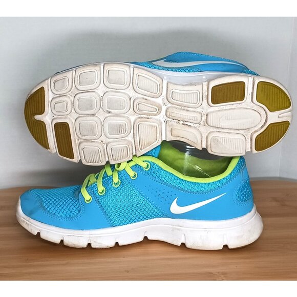 Nike Womens Size 7.5 Flex Experience RN 525754-400 Blue Volt Running Sneakers - Picture 1 of 11